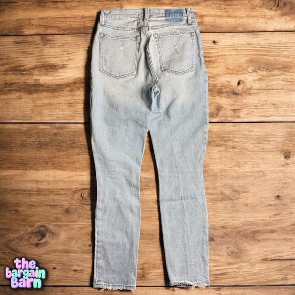 Abercrombie & Fitch Women’s The Skinny High Rise Distressed Denim Jeans (2) - Picture 3 of 4